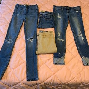 Hollister jeans size 1 super skinny